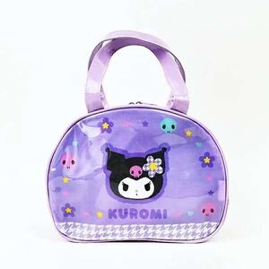 Sanrio Kuromi Vinyl Boston Tote Bag Pastel Purple Japan Import Handbag NWT